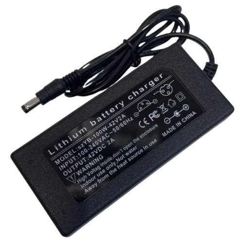 42V 2A Ladegerät mit 5,5 × 2,1 mm Stecker – für 36V Lithium-Ionen-Akkus-1