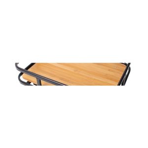 Rixenkaul KLICKfix Fahrrad Vorderradkorb aus Naturweide, klappbarer Griff, Braun-2