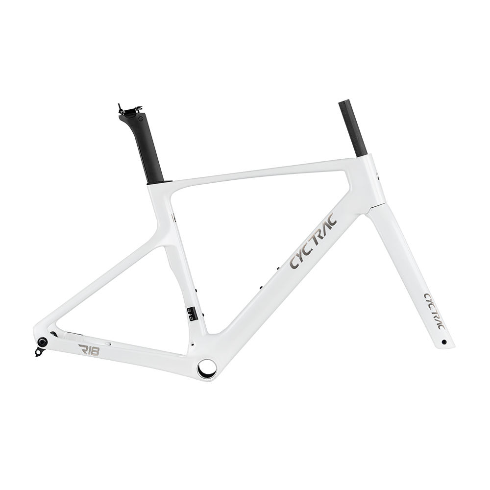 CYCTRAC R18 Disc Carbon Road Frame Set – T800/T1000, 700C, Thru Axle, Aero, Internal Routing-2