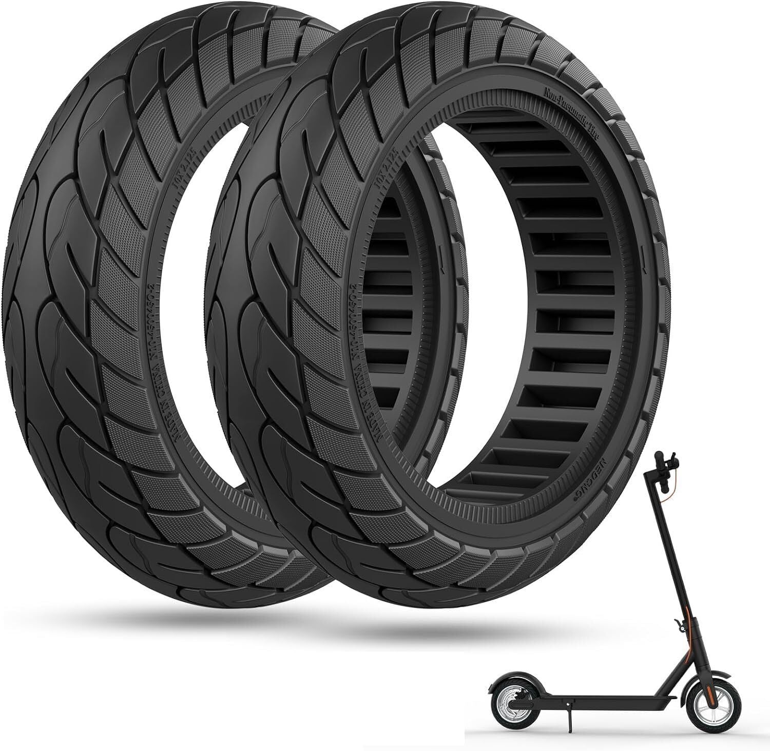 E-Scooter Vollgummi Reifen Vollgummi 10x2.5 Zoll (60/70-7.0)-1