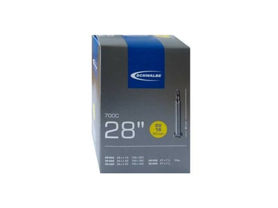 Schwalbe SV16 28 Zoll Fahrradschlauch, 60mm Sclaverandventil, Langlebiger Butyl-Kautschuk-1